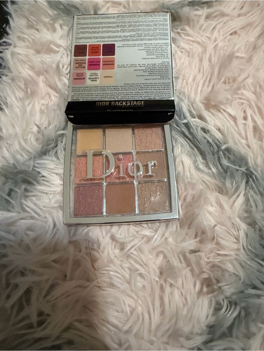 Dior Backstage Eyeshadow Palette - Pink, Beige & Brown Tones Amber